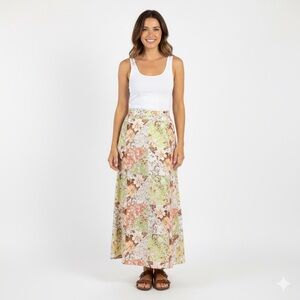 🌟🌟Forever 21 Multicolor Floral Maxi Skirt